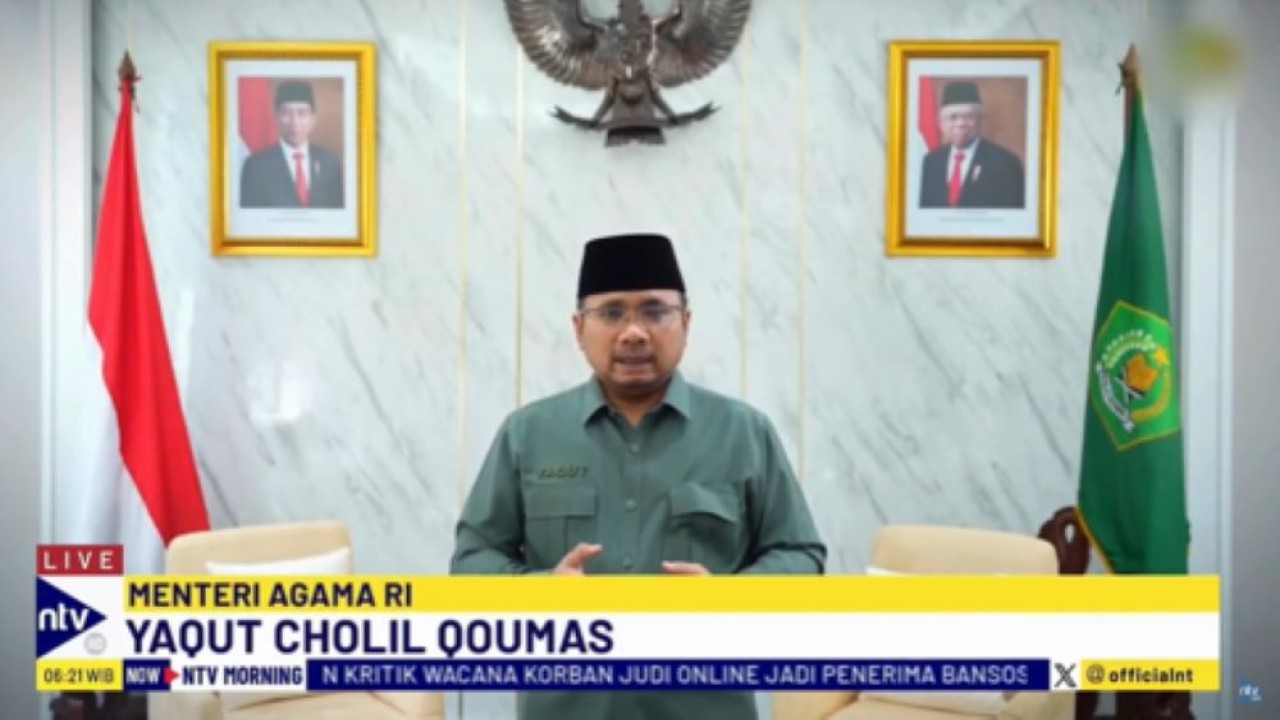 Menteri Agama Yaqut Cholil Qoumas mengucapkan Selamat Hari Raya Idul Adha 1445H