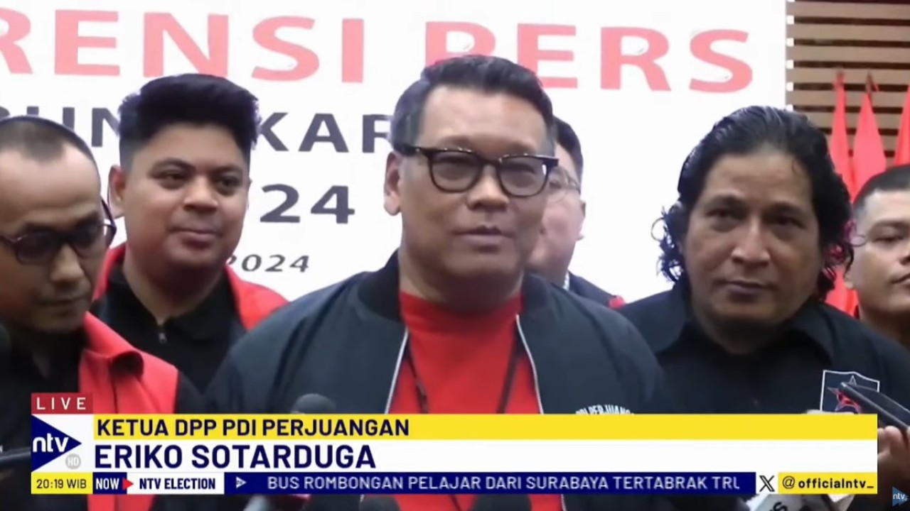 Ketua DPP PDIP Eriko Sotarduga mengatakan kans duet Anies-Ahok di Pilkada Jakarta 0,00001 Persen.