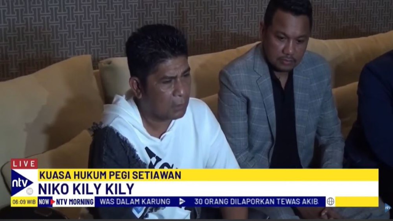 Nicko Kili Kili, salah satu kuasa hukum Pegi Setiawan, mengungkapkan kondisi kliennya hingga saat ini masih tertekan.
