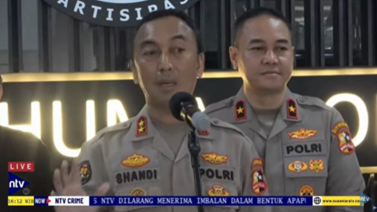 Kadiv Humas Mabes Polri, Irjen Shandi Nugroho memberikan keterangan pers terkait penanganan kasus pembunuhan Vina