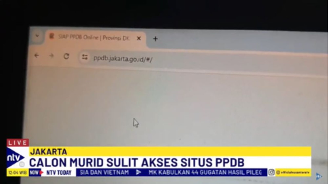 Ilustrasi proses pendaftaran via PPDB Online