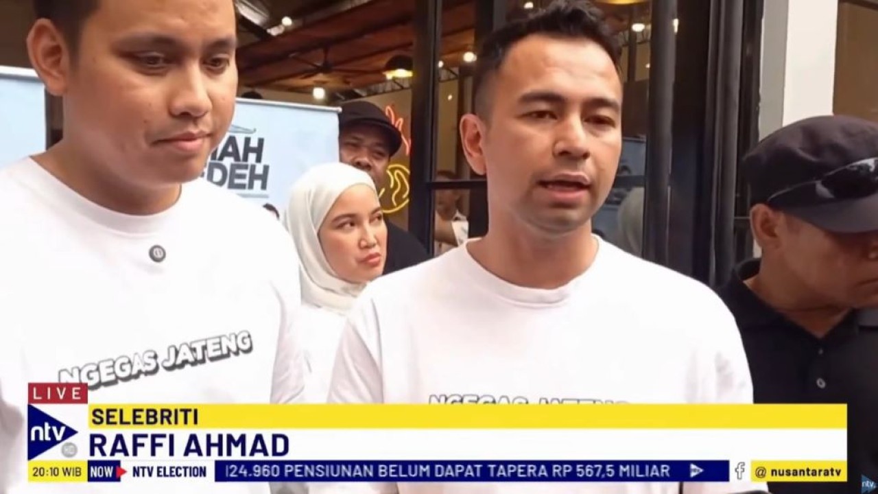 Raffi Ahmad menyatakan baliho yang tersebar itu bukan sebagai ajang mengikuti kontestasi Pilgub Jateng 2024.