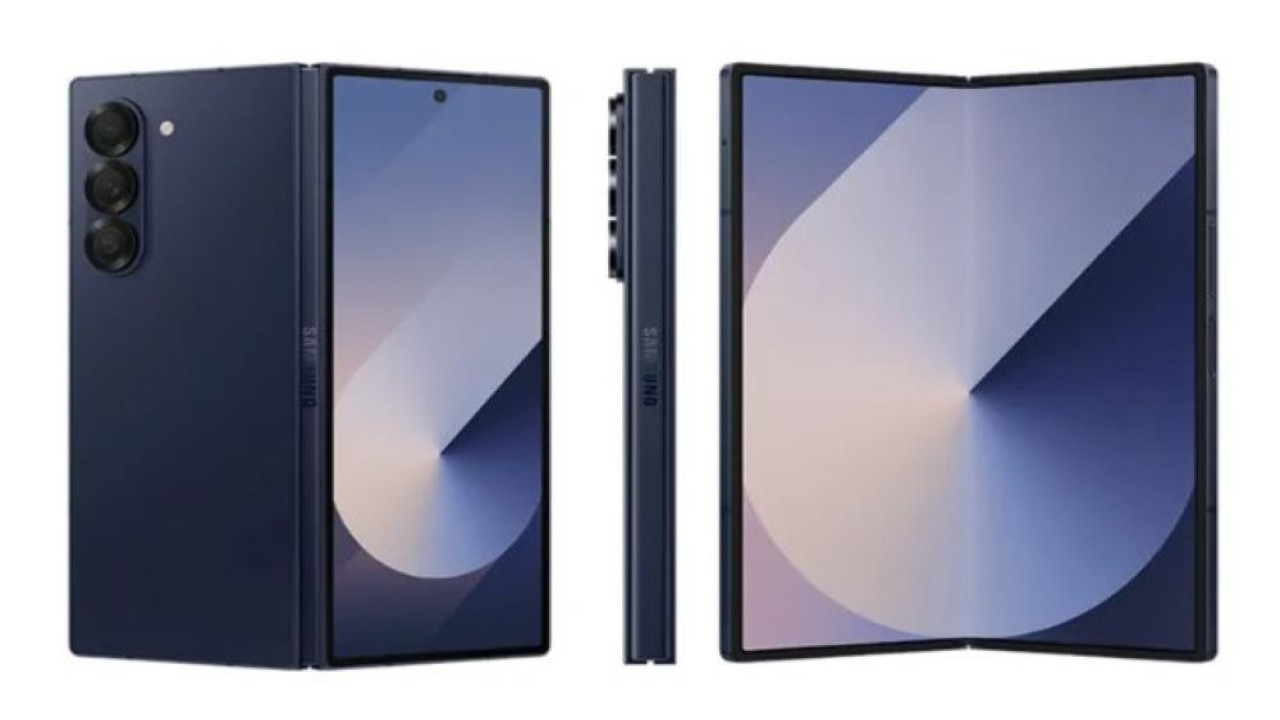 Gambar render Samsung Galaxy Z Fold 6 dan Flip 6 bocor ke public. (Foto: The Verge)