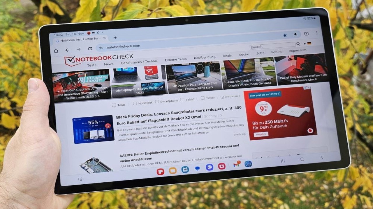 Samsung Galaxy Tab S10 Plus terdaftar dengan prosesor MediaTek Dimensity 9300 Plus di Geekbench. (Foto: Istimewa)