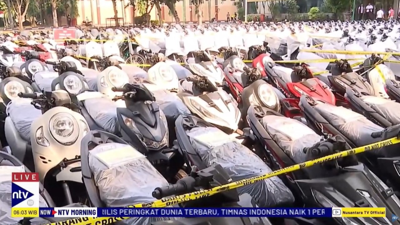 Dittipidum Bareskrim Polri menyita 675 unit sepeda motor dari total 20.666 unit sepeda motor tanpa surat yang telah dijual kelima negara.