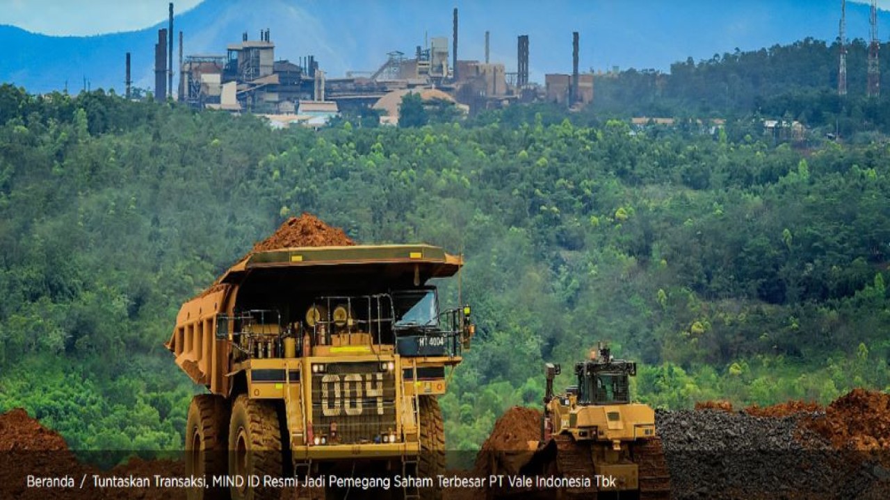 Tuntaskan Transaksi, MIND ID Resmi Jadi Pemegang Saham Terbesar PT Vale Indonesia Tbk/Foto: Dok MIND ID