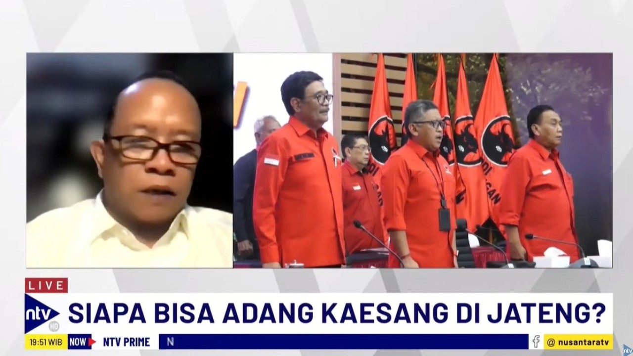 Pakar Politik dan Pemerintahan Universitas Diponegoro (Undip), Nur Hidayat Sardani saat menjadi narasumber dalam dialog NTV Prime di Nusantara TV, Senin (8/7/2024).