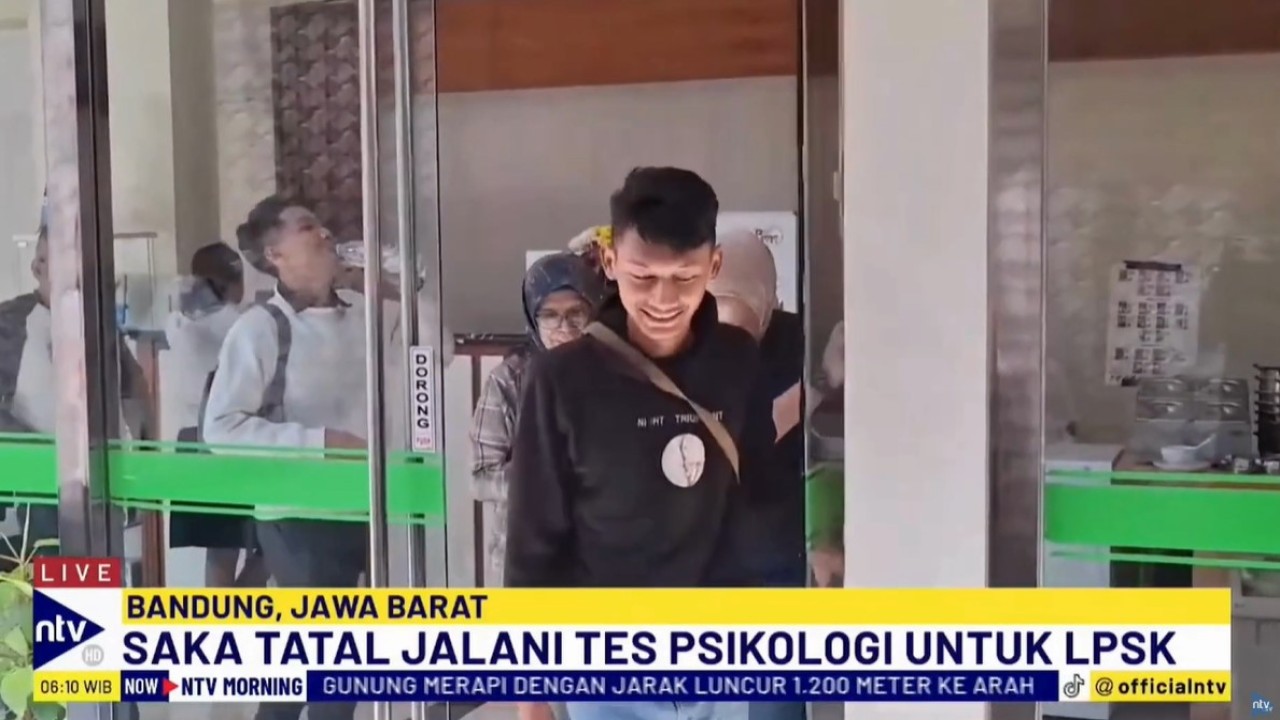 Saka Tatal menjalani tes psikologi di Lembaga Perlindungan Saksi dan Korban (LPSK).