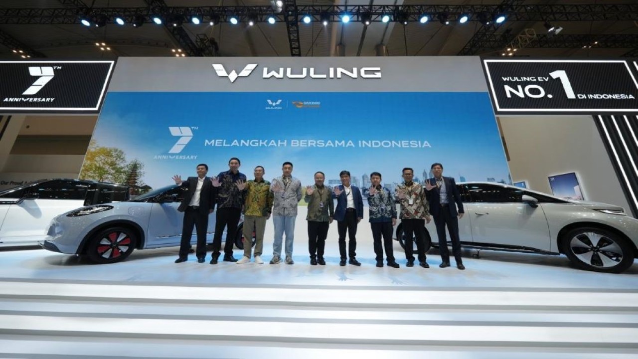 Wuling merayakan ulang tahun ke-7 di Tanah Air bertajuk "Melangkah Bersama Indonesia". (Foto: Wuling)