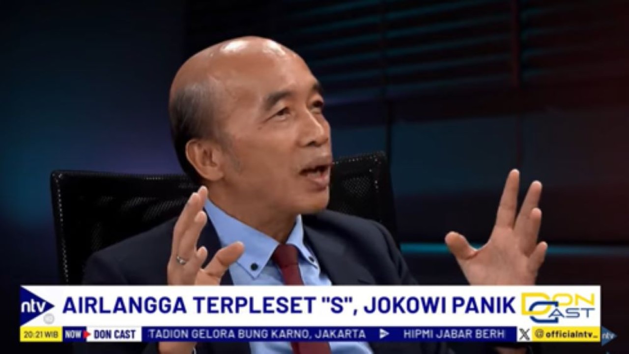 Jurnalis senior, Bambang Harymurti dalam acara DonCast NusantaraTV/tangkapan layar NTV