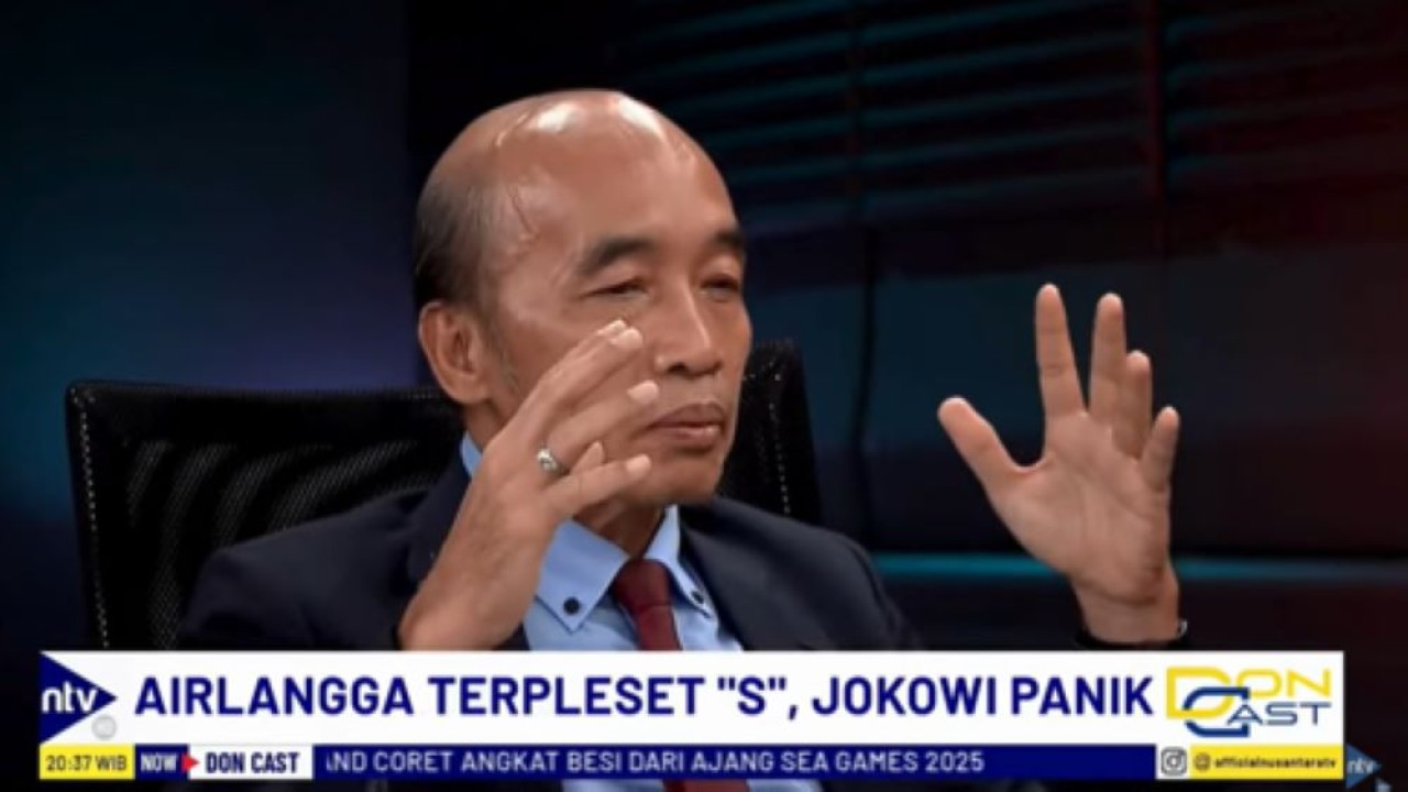 Jurnalis senior Bambang Harymurti dalam acara DonCast di NusantaraTV/tangkapan layar NTV