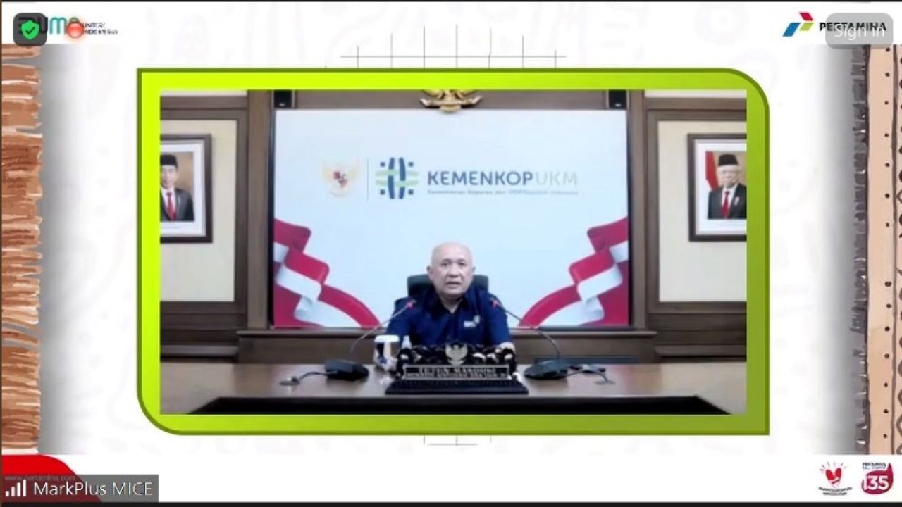 Menteri Koperasi dan UKM Teten Masduki mengapresiasi Pertamina UMK Academy 2024 karena sejalan dengan program Pemerintah untuk mendorong pelaku UMK agar berdaya saing dan naik kelas/Foto: Istimewa