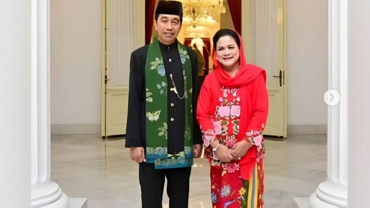 Jokowi dan Iriana Pakai Kebaya (Instagram)