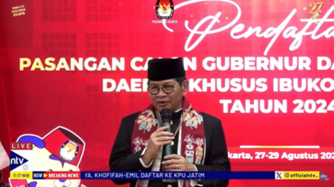 Calon gubernur dari PDI Perjuangan di Pilkada Jakarta 2024, Pramono Anung