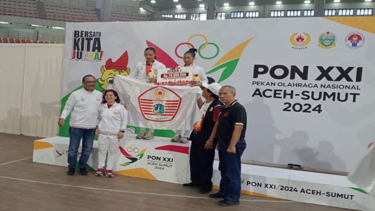 Atlet Jakarta berhasil merebut medali emas dari cabor senam artistik di PON XXI/2024/ist