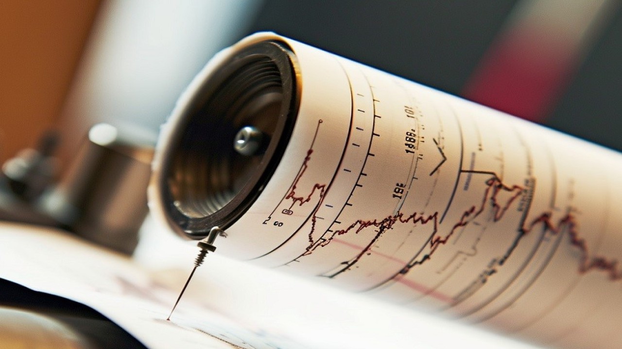 Ilustrasi. Seismograf gempa bumi. (Foto: StockCake)