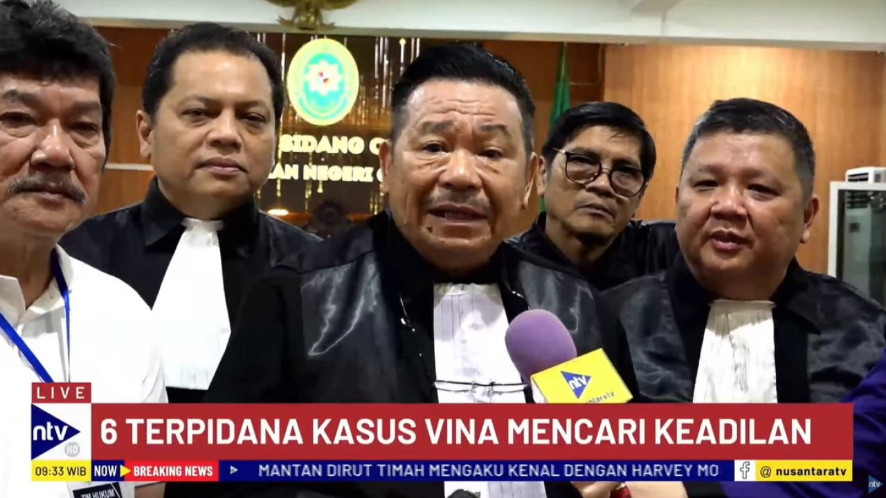 Ketua Tim Kuasa Hukum enam terpidana, Otto Hasibuan saat diwawancara jurnalis Nusantara TV dalam program LIVE Breaking News, Jumat (27/9/2024).