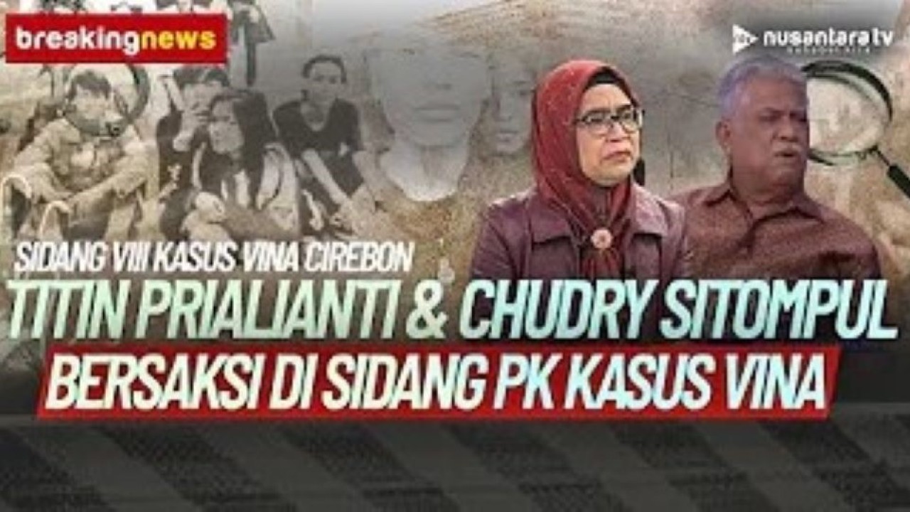 Breaking News sidang PK 6 terpidana kasus Vina di Pengadilan Negeri (PN) Cirebon, Jawa Barat. (Foto: Tangkapan layar NTV)