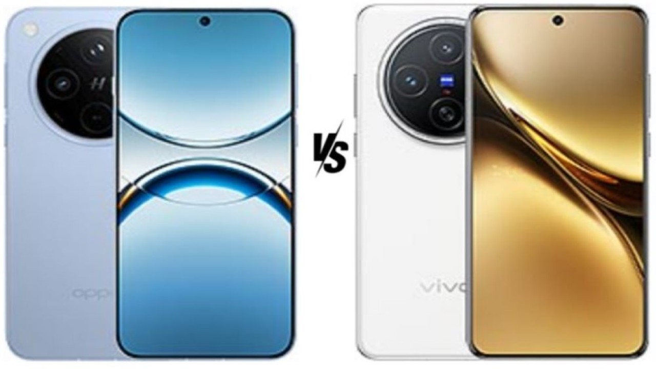 Oppo Find X8 (kanan) dan Vivo X200. (Foto: Gizmochina)