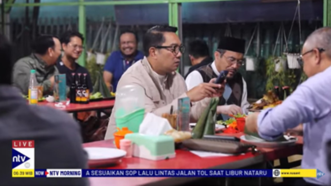 Ridwan Kamil dan Suswono makan malam bersama di Gondagdia