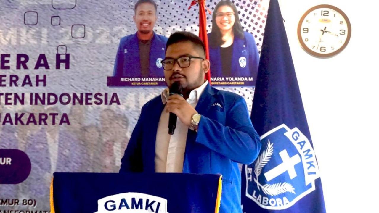 Christian Hutabarat resmi terpilih sebagai Ketua GAMKI Provinsi Jakarta untuk periode 2025-2028/Istimewa