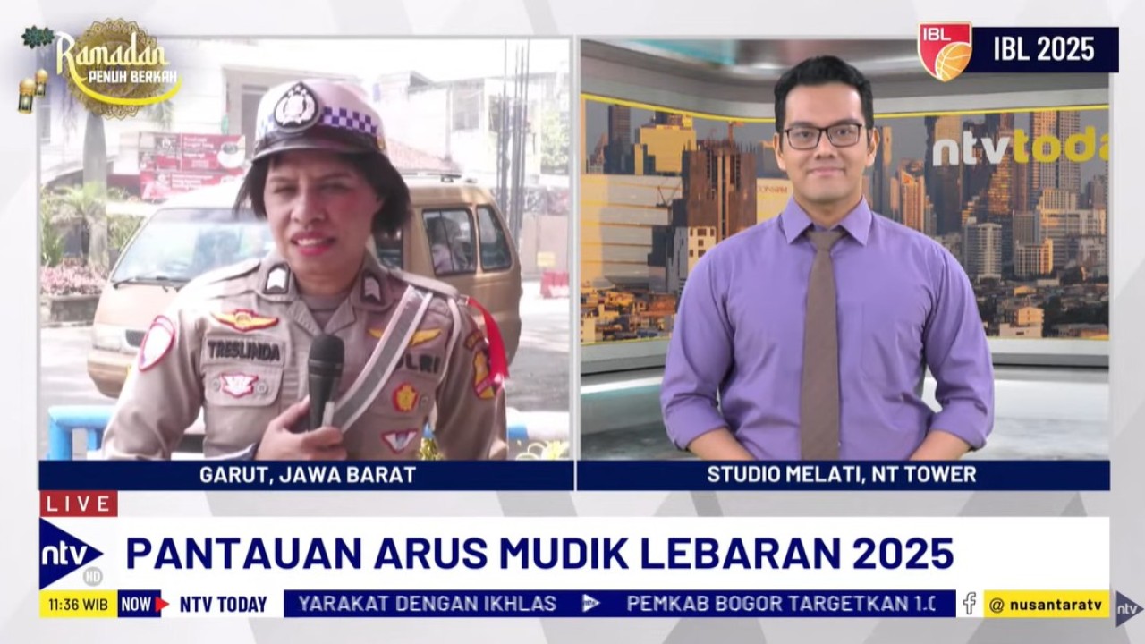 Laporan Brigadir Treslinda dari NTMC Polri menyebutkan pergerakan arus lalu lintas di kawasan Alun-Alun Garut hingga H-5 Lebaran masih terbilang normal.