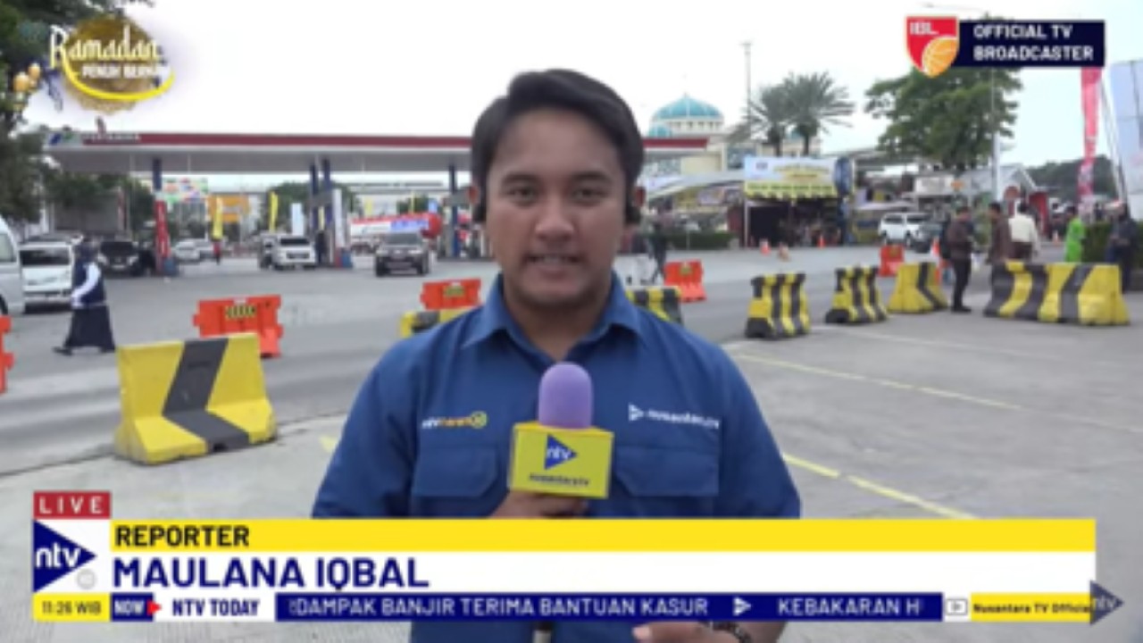 Liputan khusus arus mudik Lebaran Nusantara TV dari Rest Area KM 57 Tol Cikampek