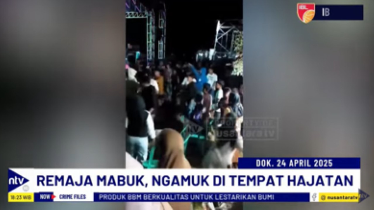 Seorang pemuda mabuk mengamuk dan menyerang warga di sebuah acara dangdutan di Serang