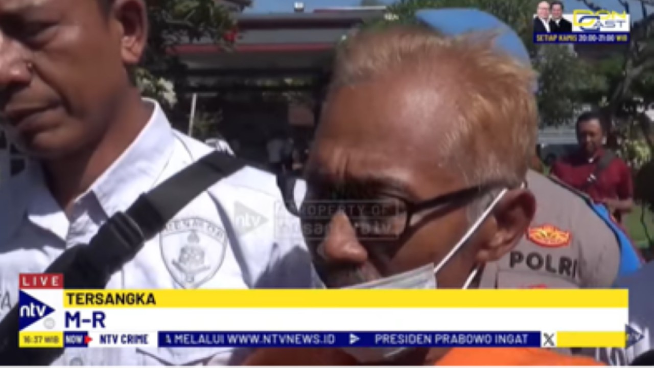 MR tersangka yang membunuh tetangga kos yang dicurigai selingkuh dengan istrinya ditangkap polisi