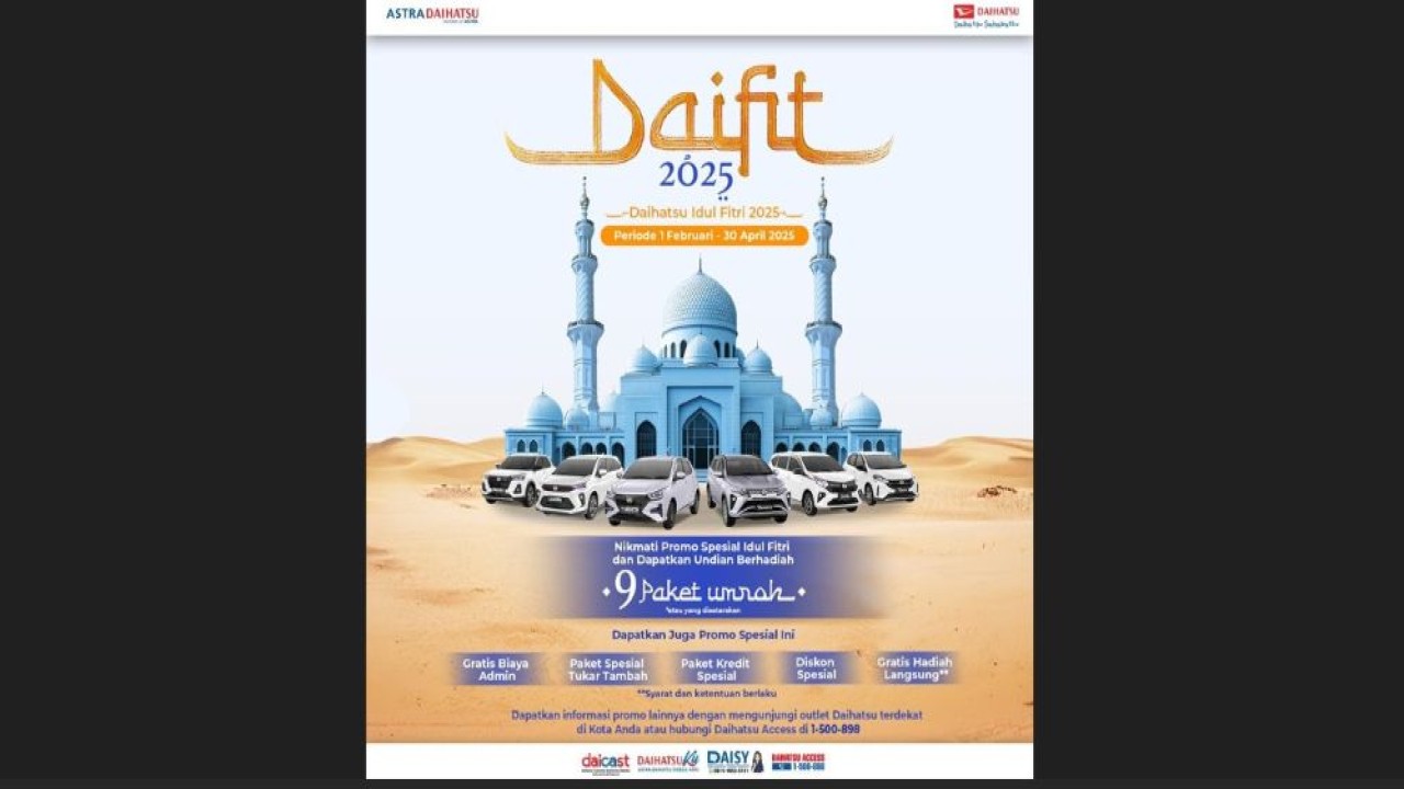 Astra Daihatsu kembali menghadirkan program spesial bertajuk DAIFIT 2025. (Foto: Istimewa)