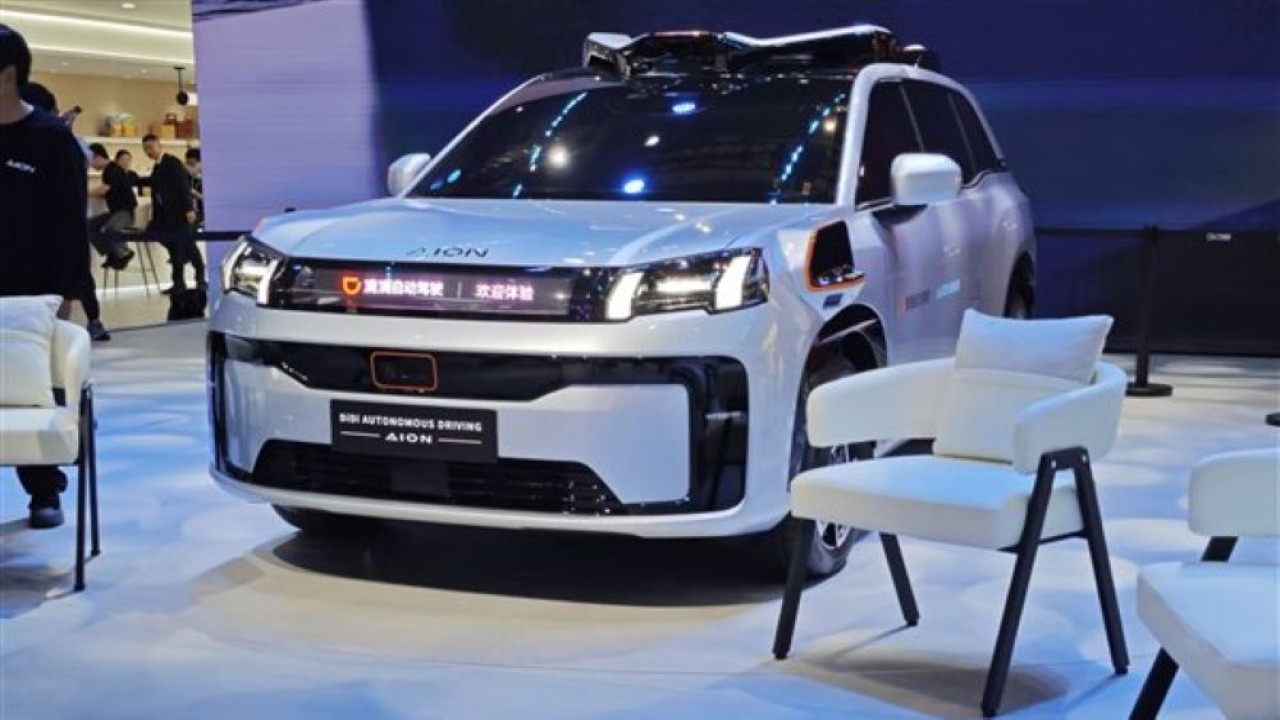 GAC Aion dan DiDi meluncurkan mobil otonom L4 dengan 10 sensor LiDAR. (Foto: Istimewa via CarNewsChina)