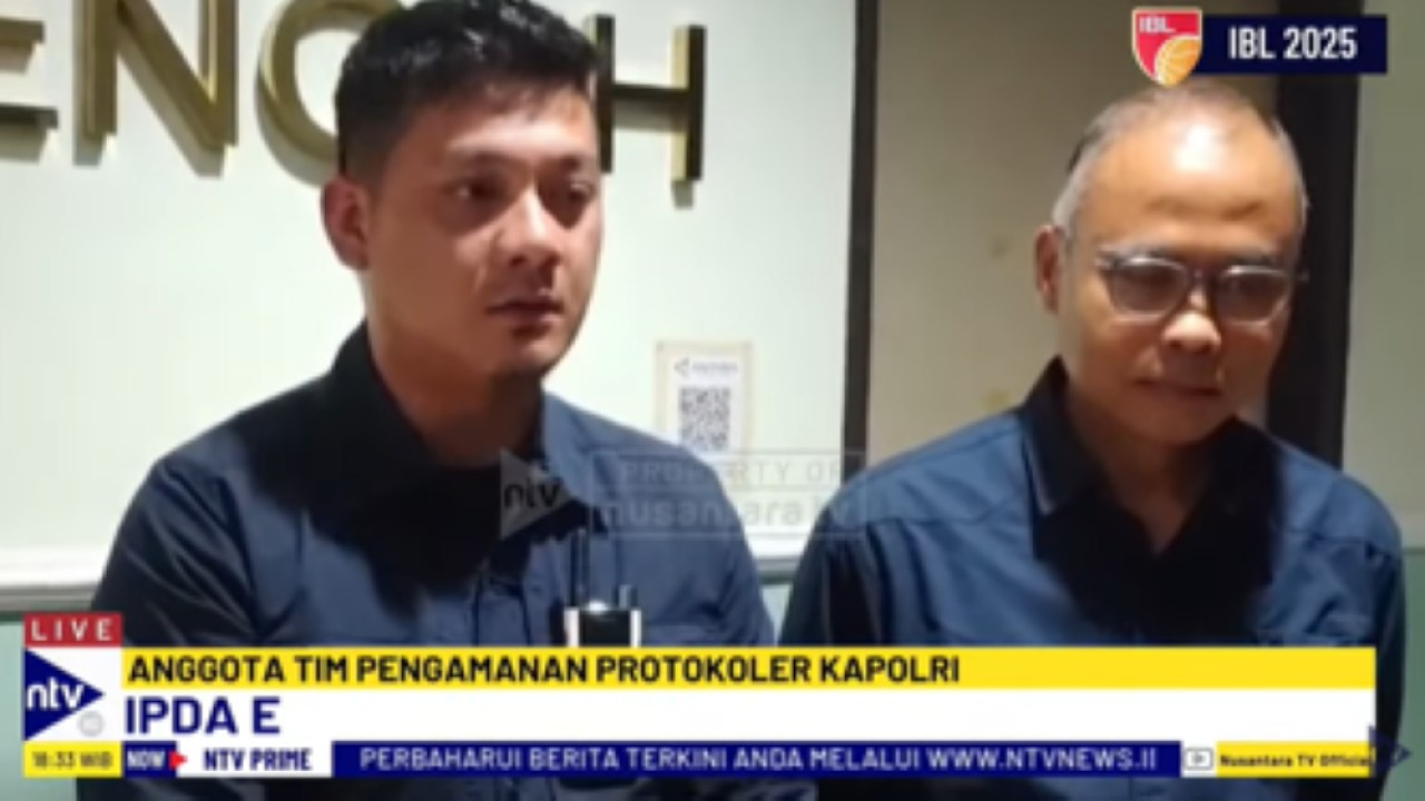 Ipda E Anggota Tim Pengamanan Protokoler Kapolri akhirnya meminta maaf atas perbuatannya memukul wartawan