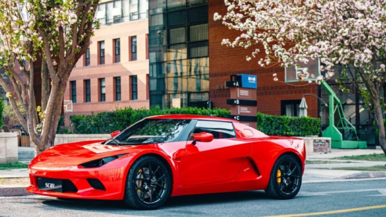 JMEV 01 yang didukung Xiaomi diluncurkan di China sebagai mobil roadster 2 pintu dengan tenaga 429 hp. (Foto: CarNewsChina)