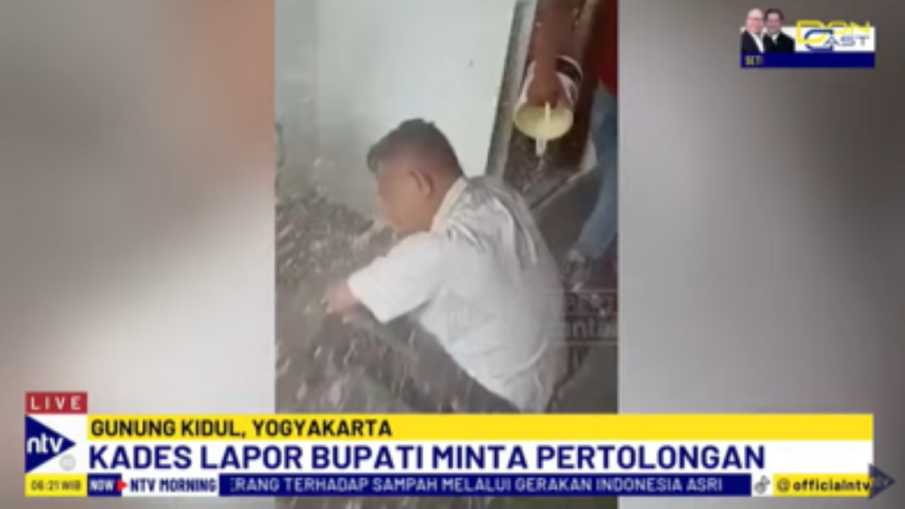 Lurah Krambilsawit, Sabiyo disiram debt collector gegara urusan utang-piutang