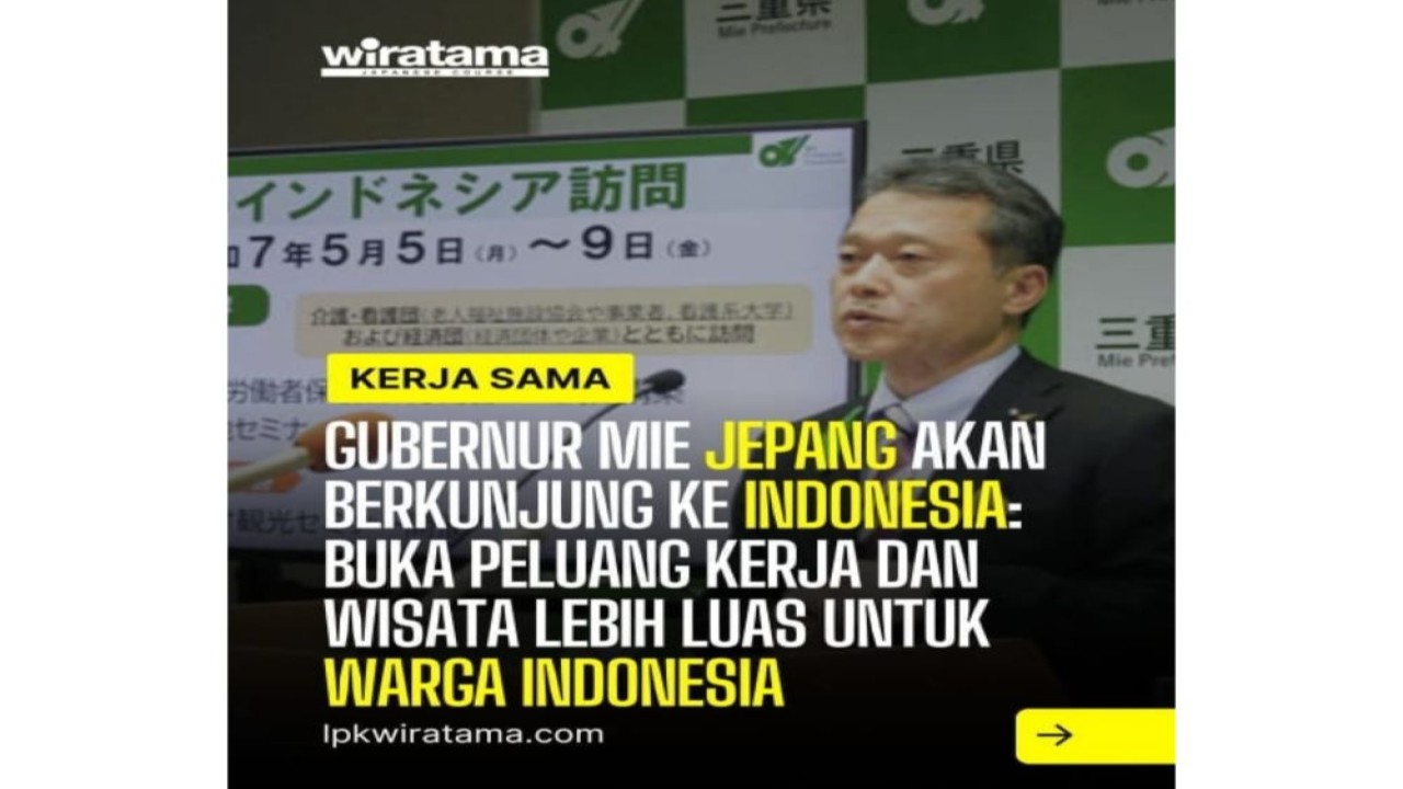 Gubernur Prefektur Mie, Katsuyuki Ichimi/Foto: lpkwiratama.com