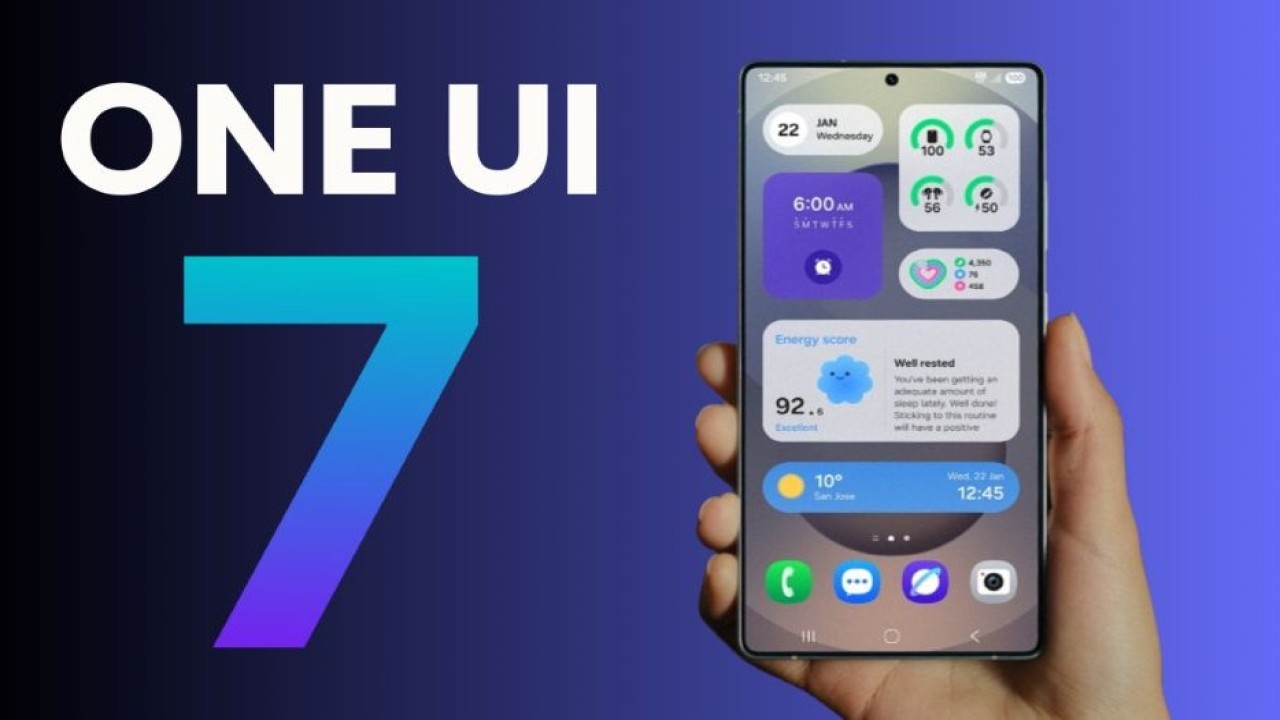 Galaxy S22 Plus menjalankan One UI 7 lewat Remote Test Lab (RTL) Samsung. (Foto: Gizmochina)