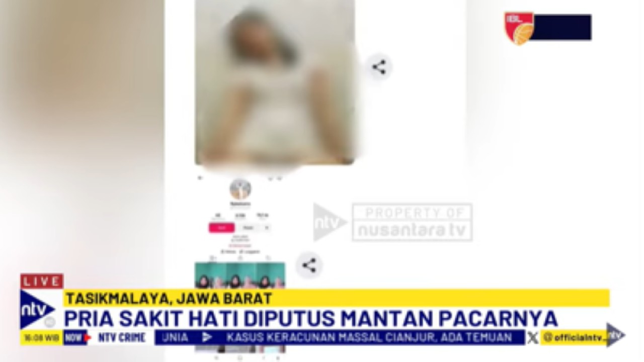 Seorang pria di Tasikmaya Jawa Barat menyebar video asusila dengan mantannya di media sosial.