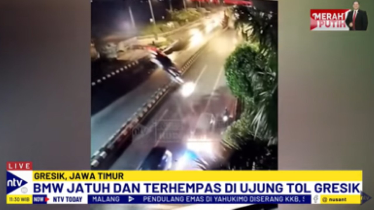 Mobil BMW terjun bebas dari tol gegara ikuti Google Maps