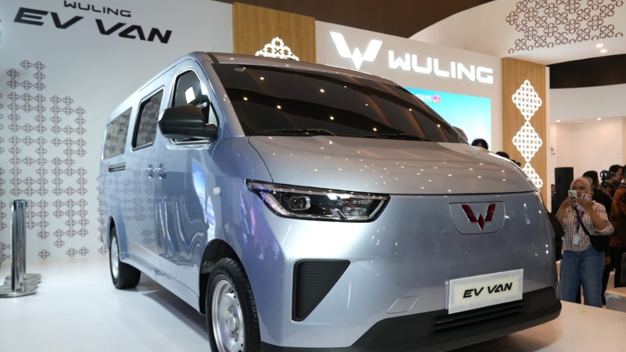 Wuling Motors resmi memperkenalkan kendaraan listrik komersial terbarunya, Wuling EV Van, di PEVS 2025. (Foto: Istimewa)