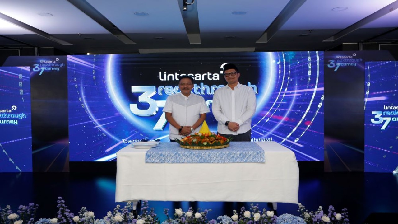 President Director & CEO Lintasarta, Bayu Hanantasena saat perayaan HUT ke-37/Foto: Istimewa