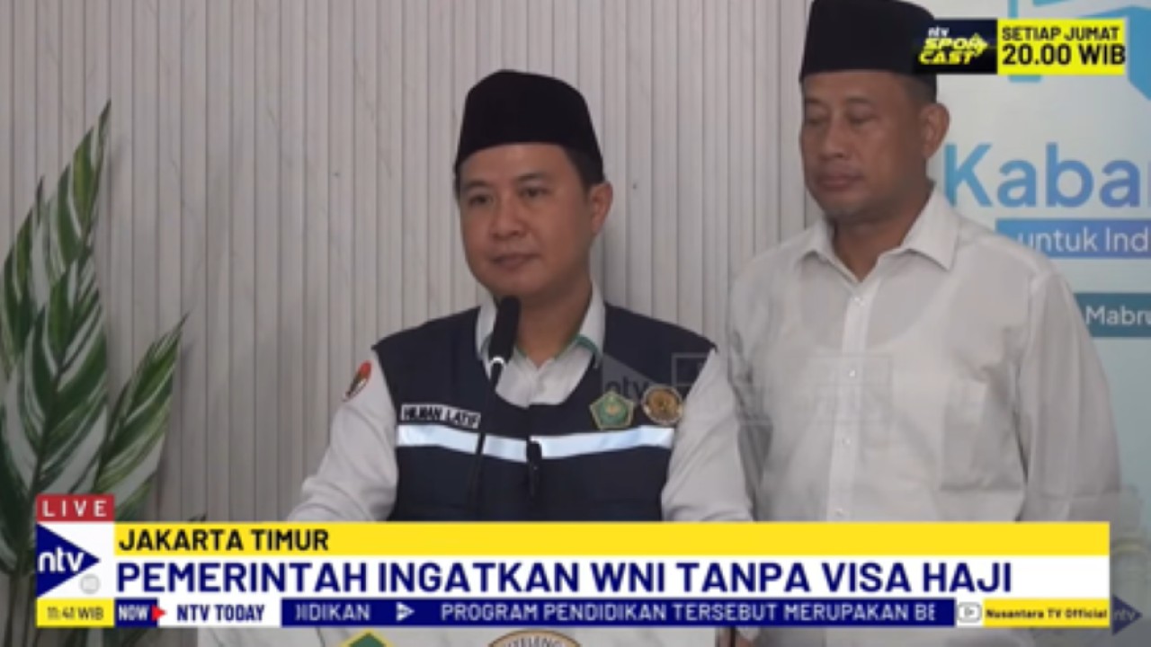 Direktur Jenderal Penyelenggara Haji dan Umrah Kemenag Hilman Latif