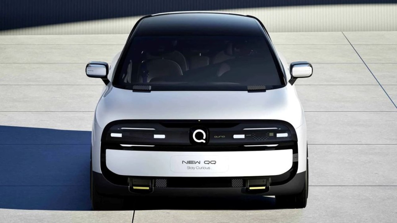 Chery resmi memperkenalkan konsep mobil listrik terbarunya, QQ Qurio EV, di Shanghai Auto Show 2025. (Foto: Istimewa via Canalcarro)