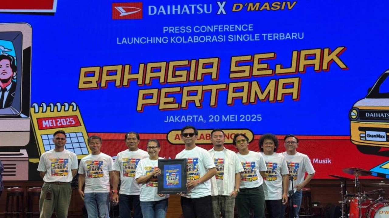 Daihatsu menggaet D'MASIV luncurkan lagu "Bahagia Sejak Pertama". (Foto: Istimewa)