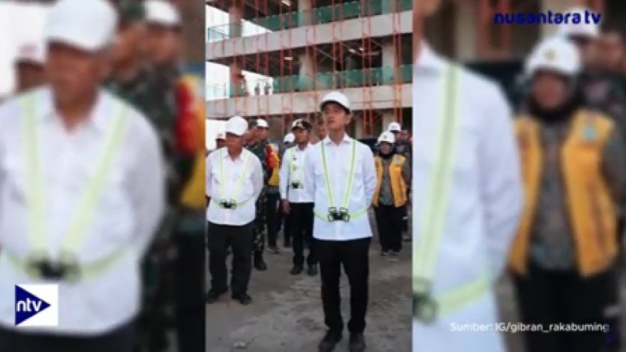 Wakil Presiden Gibran Rakabuming Raka meninjau sejumlah proyek strategis di Ibu Kota Nusantara (IKN)