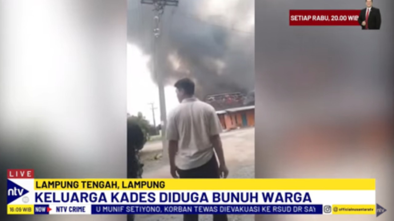 Rumah seorang Kepala Desa di Kabupaten Lampung Tengah dibakar massa