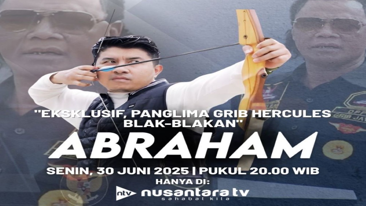 Program "Abraham" di Nusantara TV, Eksklusif Panglima GRIB Hercules Blak-blakan