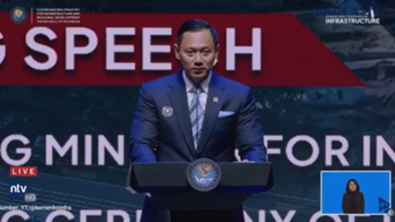 Menteri Koordinator Bidang Infrastruktur dan Pembangunan Kewilayahan Agus Harirmurti Yudhoyono