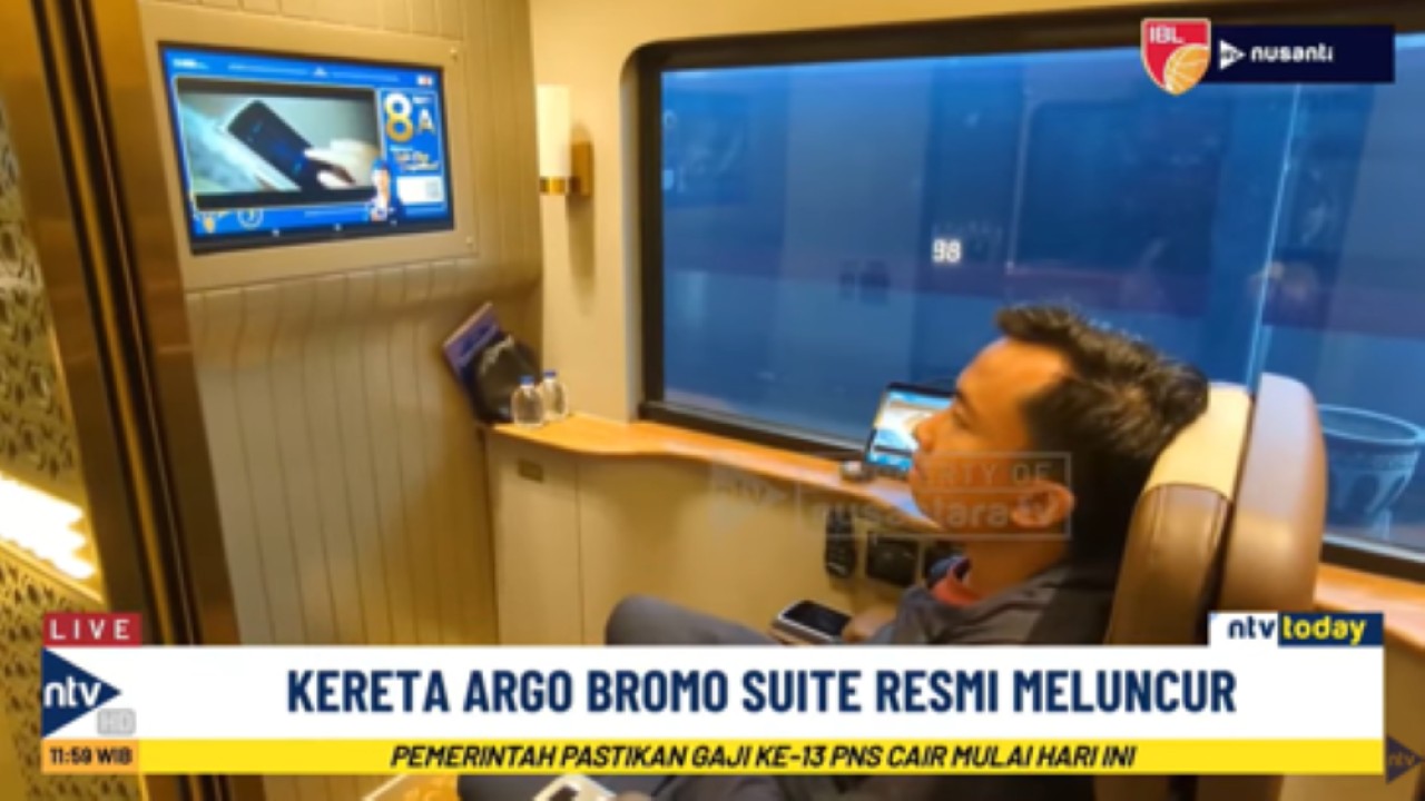 Kereta suite class di KA Argo Bromo Anggrek