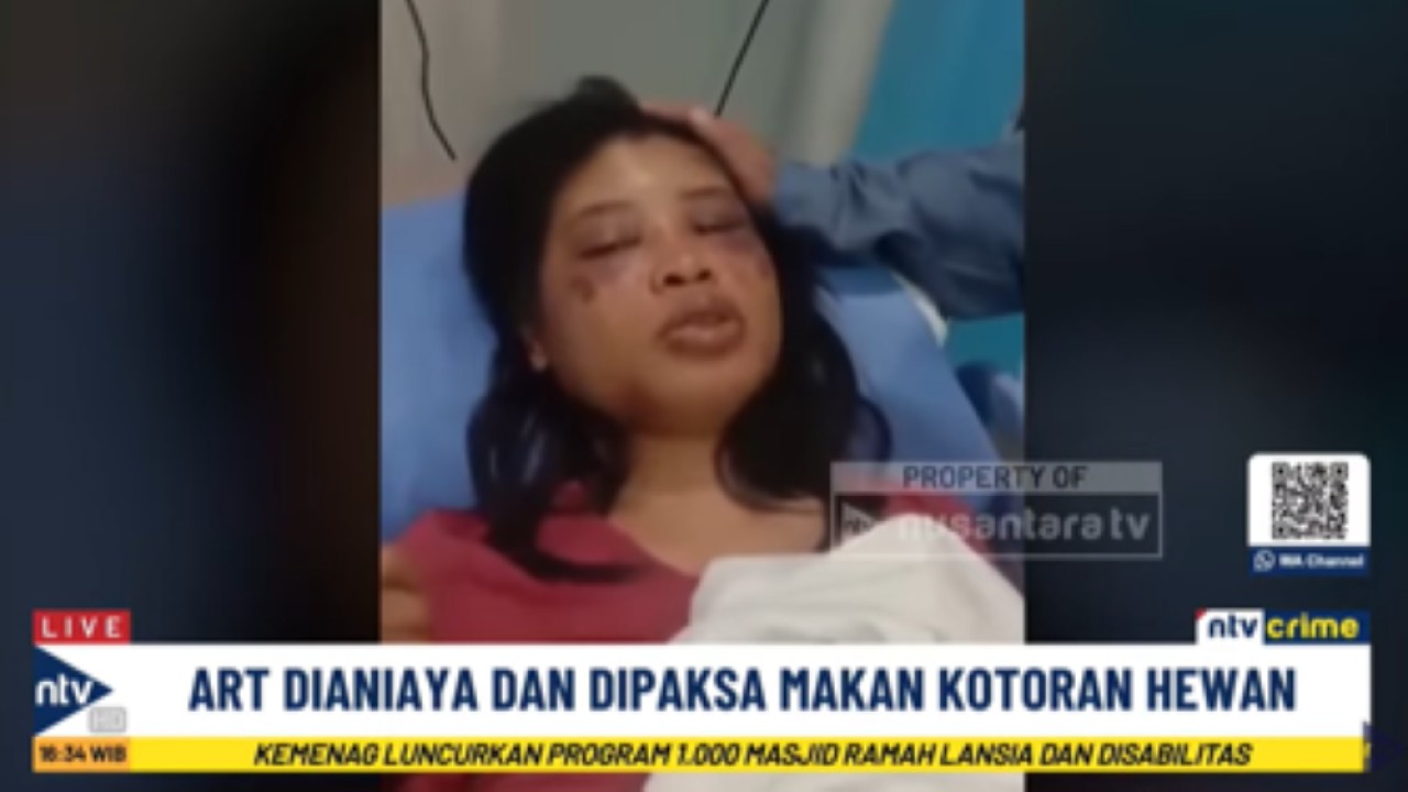 Seorang ART di Batam menjadi korban kekerasan yang dilakukan majikannya dan dipaksa makan kotoran hewan