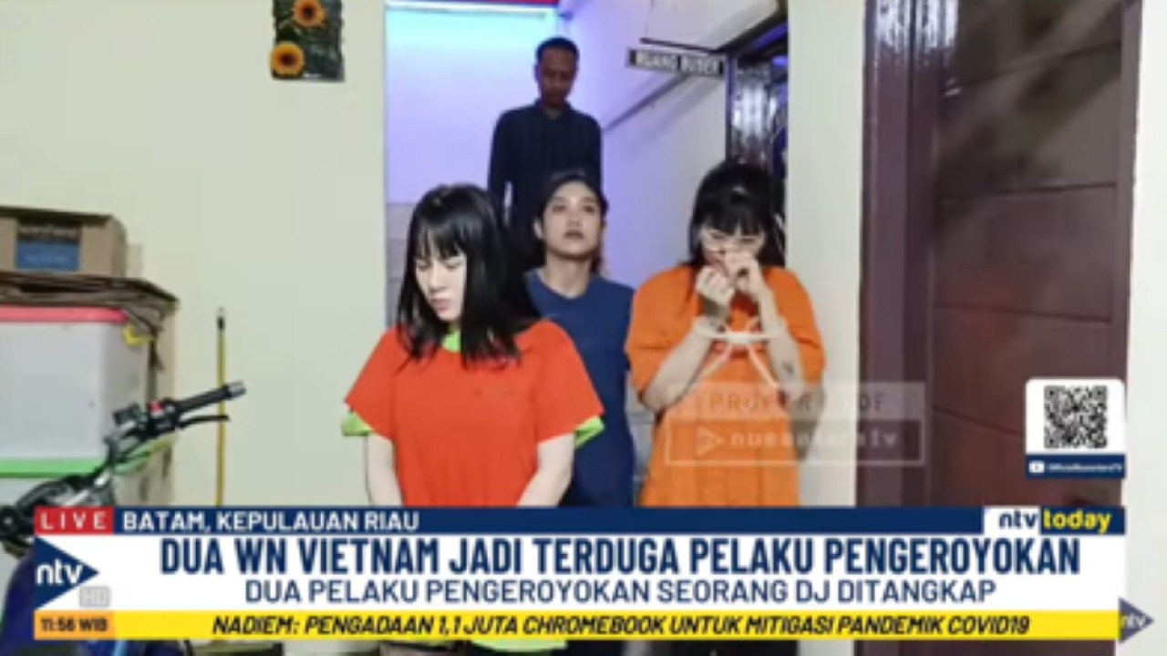 Dua perempuan warga negara Vietnam ditangkap polisi karena mengeroyok seorang DJ di Batam